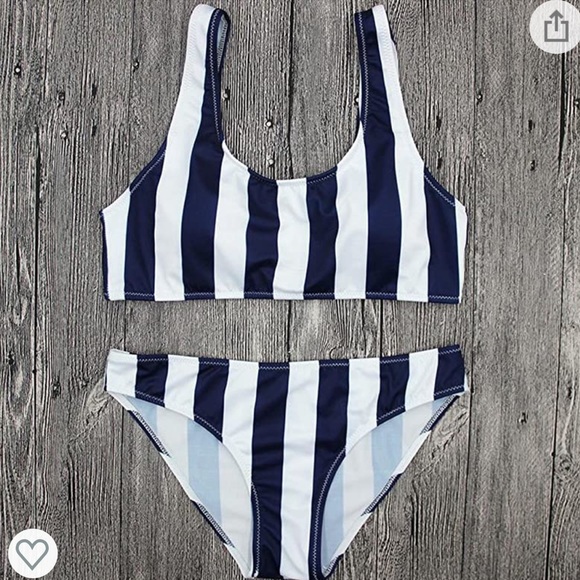 NWOT- 2 Piece Bikini - Scoop Neck Push Up - Picture 2 of 4